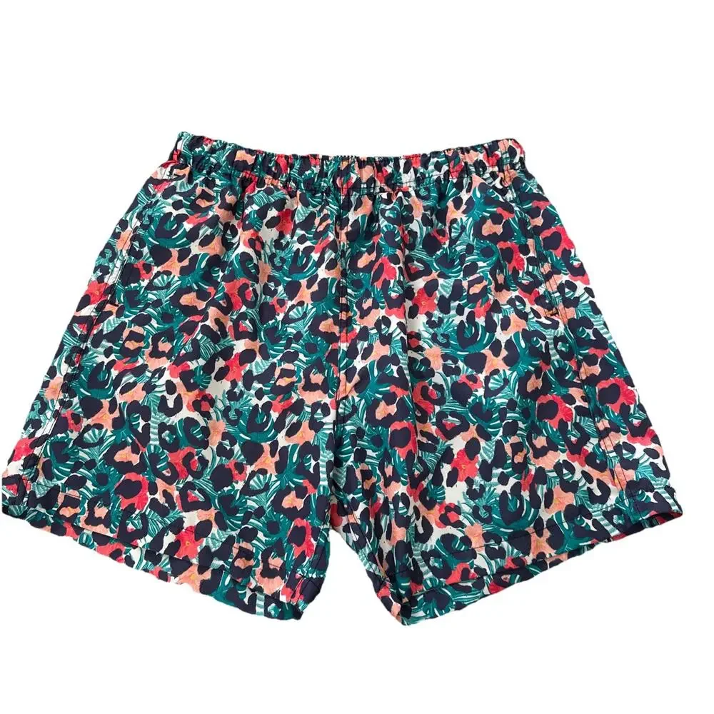 Boardies‎ Apparel Sz Large Mens Swim Trunks Board Shorts Hawaii Tropical Leopard